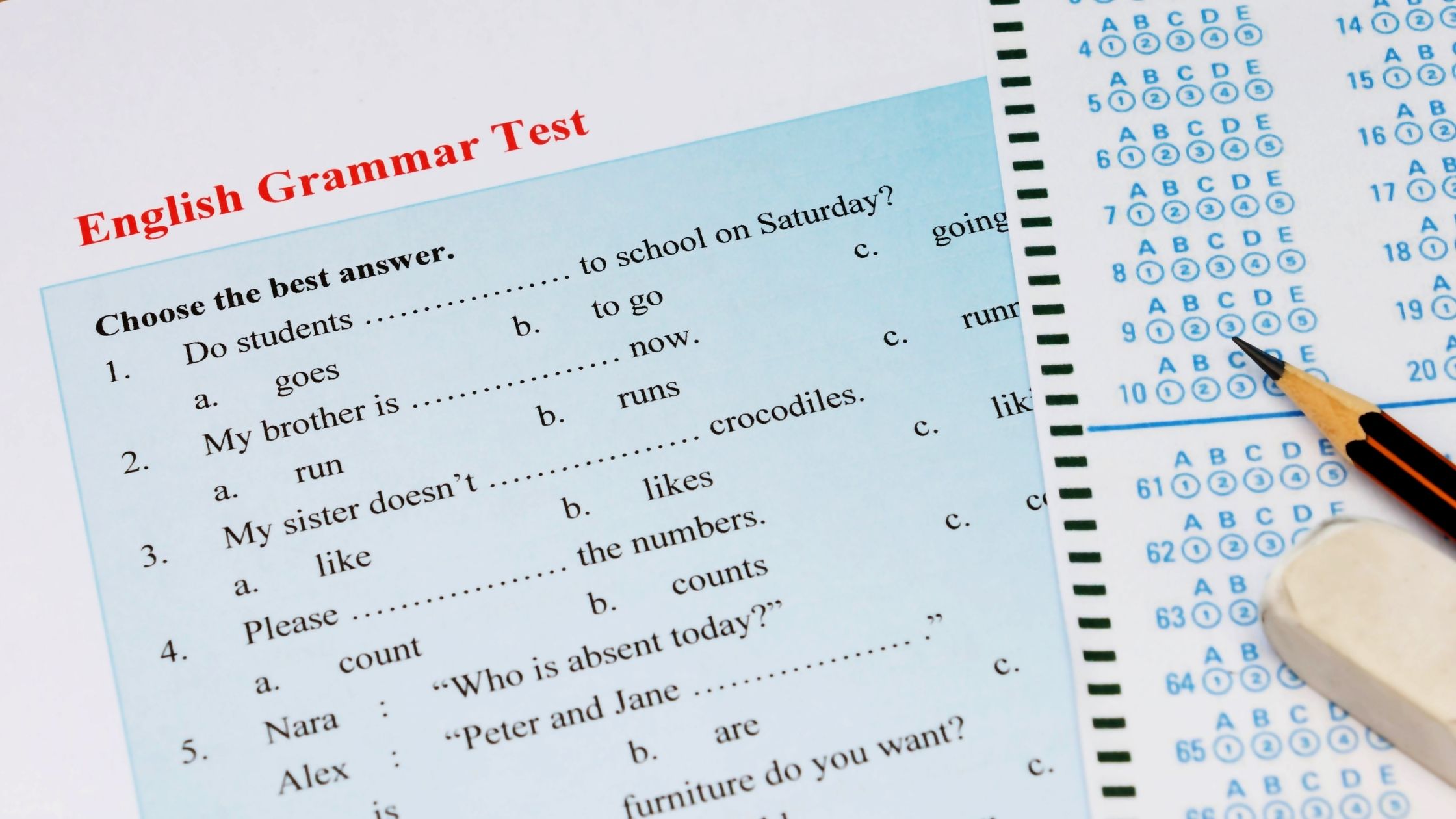 Английский тесты для студента