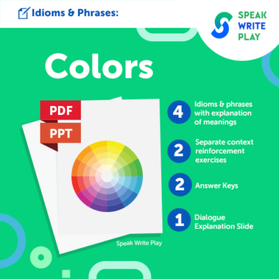 English Idioms and Phrases with Color
