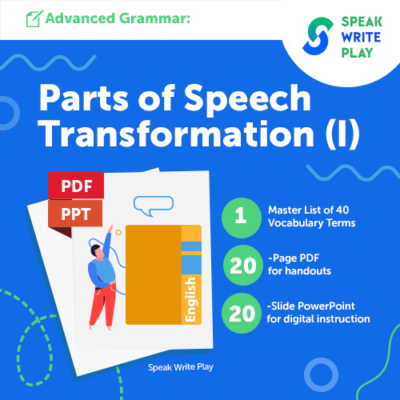 Parts of Speech Transformation I